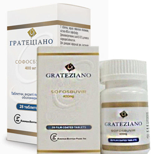 Продам Гратециано Гратезиано (Софосбувир 400 мг) 28 таб.
Производитель: Египет. 
Гарантия качества. Любые формы оплаты. Оперативная доставка по Украине. Приемлемые цены.
Доставка по Украине за 1 день, возможна доставка по СНГ. БЕЗ ПРЕДОПЛАТ!
